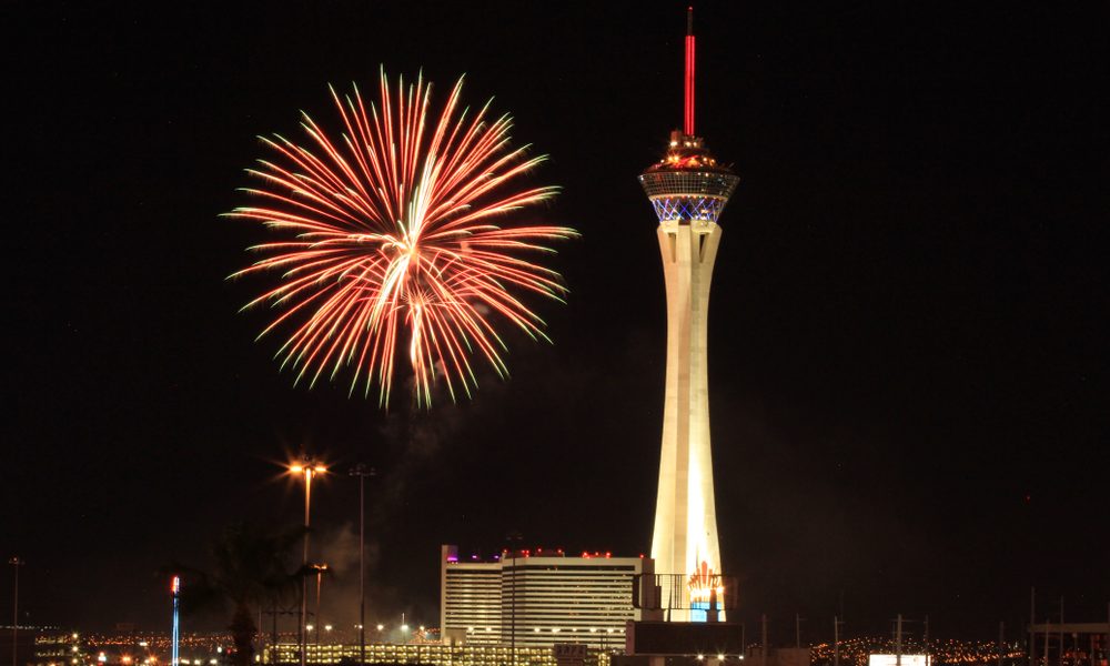 Fireworks,At,The,Strat,(formerly,Known,At,The,Stratosphere),In